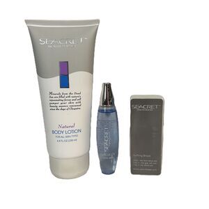 Seacret From The Dead Sea NEW Nail Cuticle Oil Body Lotion Buffer File